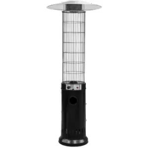 Image of DG124 13kW Freestanding Gas Patio Heater (Black) - Dellonda