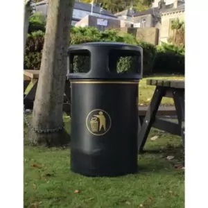 Image of Slingsby Hooded Plastic Victorian Style Litter Bin