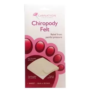 Image of Carnation Chiropody Felt (large) 10cm x 22.5cm - 1 Sheet