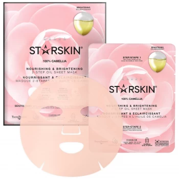 Image of STARSKIN 100% Camellia 2-Step Oil Sheet Mask - Nourishing and Brightening
