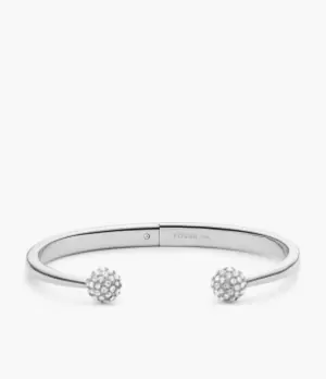 Image of Fossil Women Silver-Tone Stainless Steel Bracelet