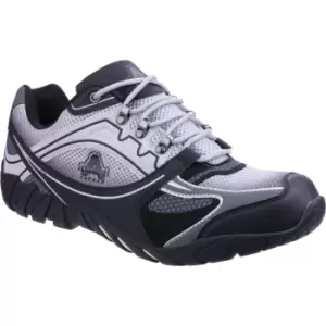 Image of Amblers Safety FS702 Granite Vegan-Friendly Antistatic Lace Up Safety Trainer Grey Size 11