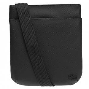 Image of Lacoste Lacoste Flat Crossbody Bag - Black 000