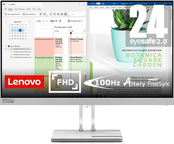 Image of Lenovo L24e-40 23.8" 67AAKAC3UK Full HD LED Monitor