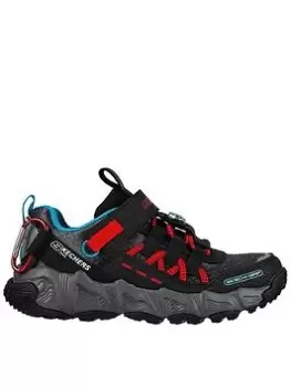 Image of Skechers Velocitrek Pro Scout Trail Shoe, Black, Size 4 Older