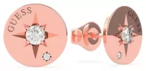 Image of Guess UBE20019 Wanderlust Rose Gold Plated Compass & Jewellery