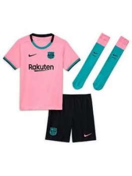 Image of Nike Little Kids Barcelona 20/21 Third Kit - Green