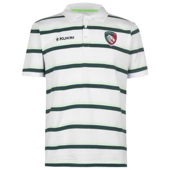 Image of Kukri Leicester Tigers Polo Shirt Mens - White