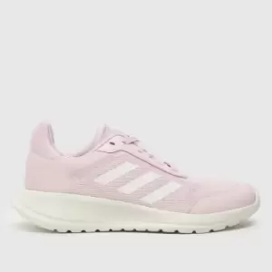 Image of Adidas Pale Pink Tensaur Run 2.0 Girls Youth Trainers