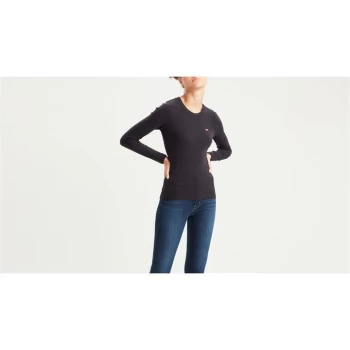 Image of Levis Long Sleeve Baby T Shirt - Caviar