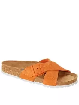 Image of Birkenstock Siena Flat Sandals, Russet Orange, Size 8, Women