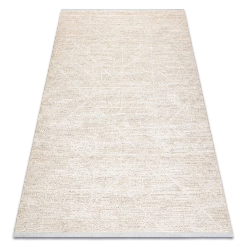 Image of RugsX Modern Carpet Duke 51533 Cream - Geometric, Structured, Very Soft, Fri 200X290 Cm