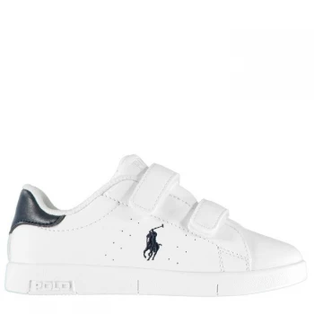 Image of Polo Ralph Lauren Bilton Touch Fastening Trainers Infants - White/Navy