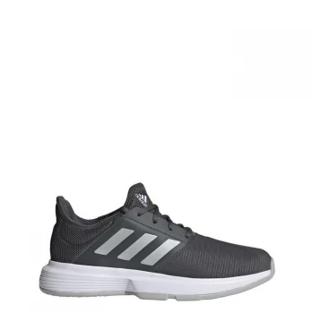 Image of adidas GameCourt Tennis Shoes Womens - Grey Six / Silver Metallic / P