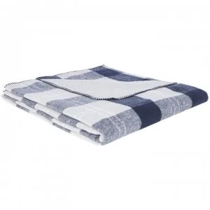 Image of Linea Recycled Throw - Navy
