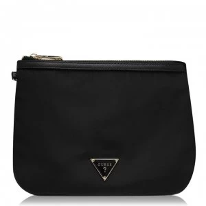 Image of Guess Guess Pouch DidISay90? Clutch Bag - BLACK BLA