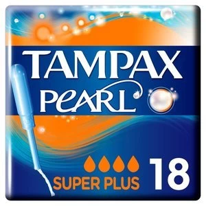 Image of Tampax Pearl Super Plus Applicator Tampon Single 18PK