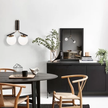 Image of Y?ld?z - 4016 Antique Black Wall Lamp