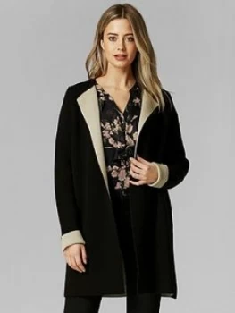 Image of Wallis Petite Coatigan, Black, Size L, Women