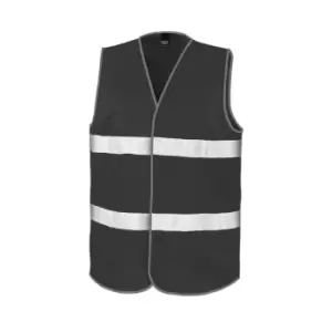 Image of Result Adults Unisex Safeguard Enhance Visibility Vest (L/XL) (Black)