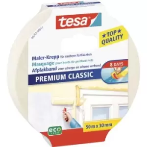 Image of tesa PREMIUM CLASSIC 05282-00011-09 Masking tape Beige (L x W) 50 m x 30 mm