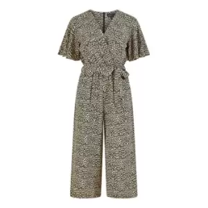 Image of Mela London Brown Animal Print Jumpsuit - Brown