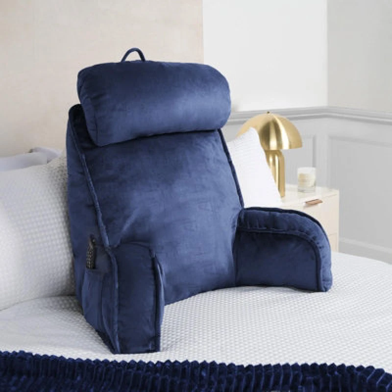 Image of OHS OHS Cuddle Cushion Back Lumbar Support Head Rest Bed Reading Pillow Arms in Blue Blue One Size Unisex 5027434224586