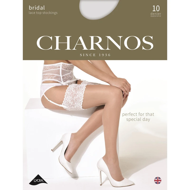 Image of Charnos Charnos Bridal Stocking Womens - White White 10