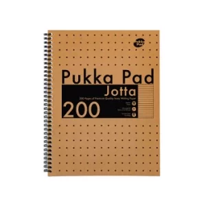 Image of Pukka Pad Kraft Jotta Notebook A4 (Pack of 3) 9565-KRA