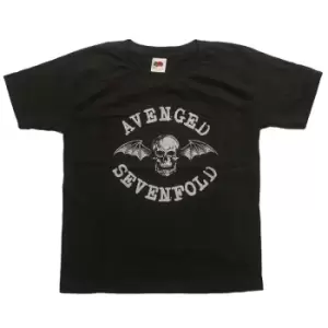 Image of Avenged Sevenfold - Classic Deathbat Kids 13-14 Years T-Shirt - Grey