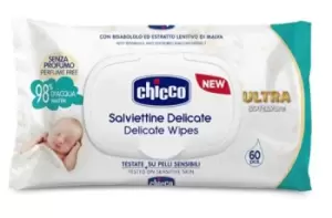 Image of Chicco Cosm Wipes No Prof 60 Pieces