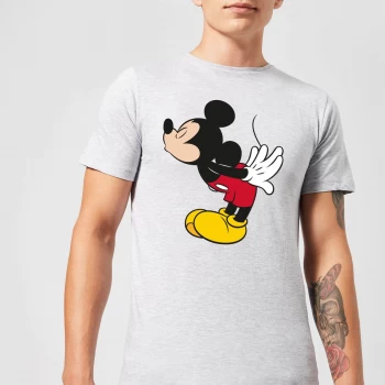 Image of Disney Mickey Mouse Mickey Split Kiss T-Shirt - Grey - XL