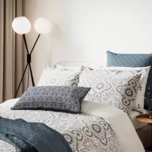 Image of Bedeck of Belfast Nena Super Kingsize Duvet Cover Set, Denim