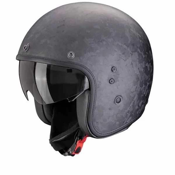 Image of Scorpion Belfast Carbon Evo Onyx Matt Black Jet Helmet Size S