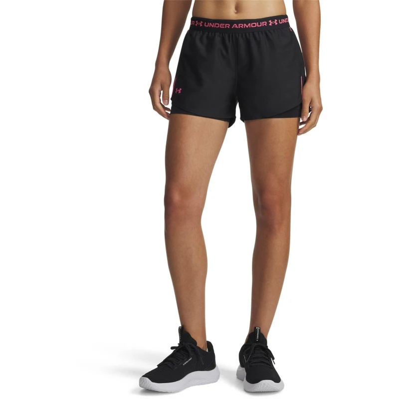 Image of Under Armour 2-in-1 Shorts Women' Black/Pink female 10 (S)