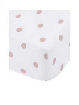 Image of Catherine Lansfield Cl Brushed Cotton Spot Fitted Sheet - Db