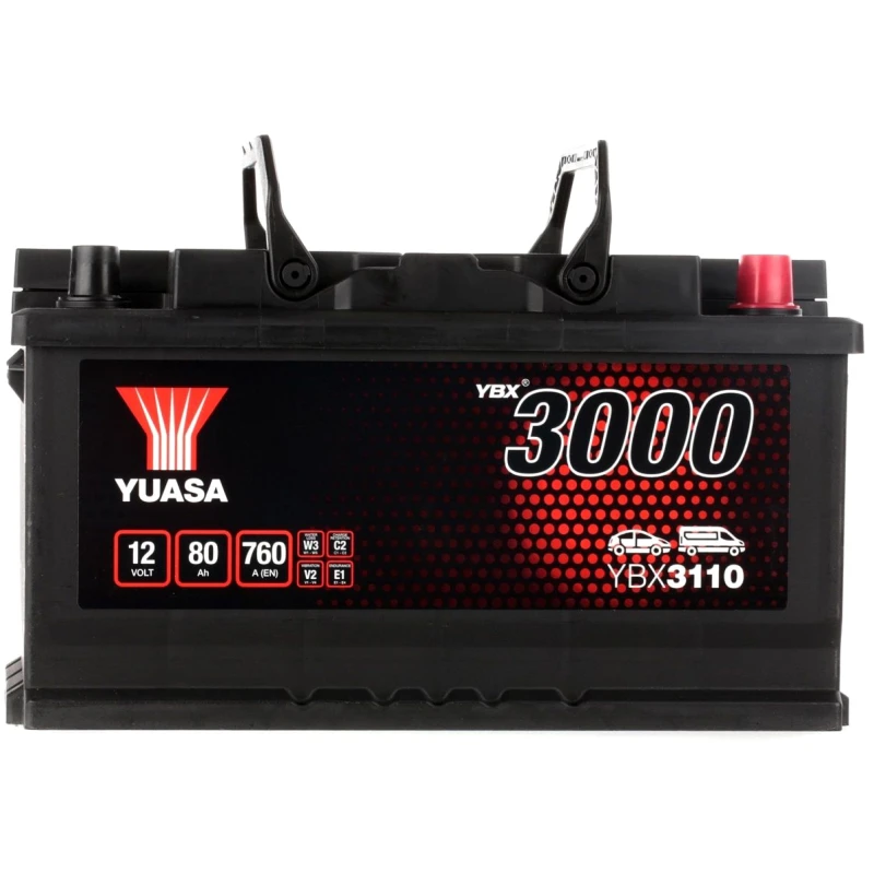 Image of YUASA YBX3110 Starter battery Battery Capacity: 80Ah Starter Battery (1)