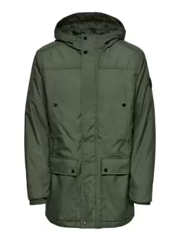 Image of ONLY & SONS Functional Parka Men Green