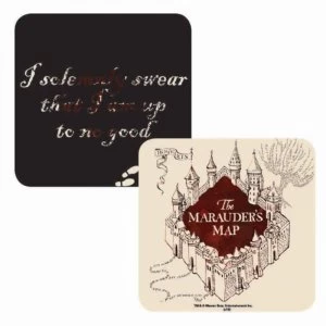 Image of Harry Potter - Marauders Map Lenticular Single Coaster