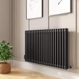 Image of Black Horizontal 2 Column Radiator 600 x 1010mm - Nambi