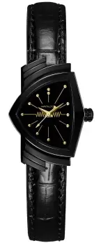 Image of Hamilton Watch Ventura S Quartz Black & Gold