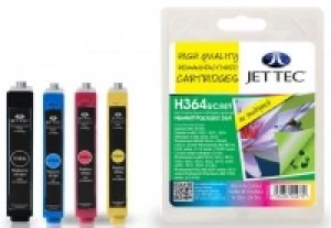 Image of JetTech HP 364 Black and Tri Colour Ink Cartridge