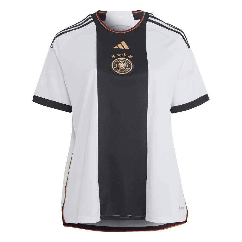 Image of adidas Germany Home Shirt 2022 Plus Size Womens - White White XL