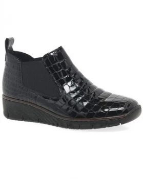 Image of Rieker Eria Standard Fit Wedge Boots