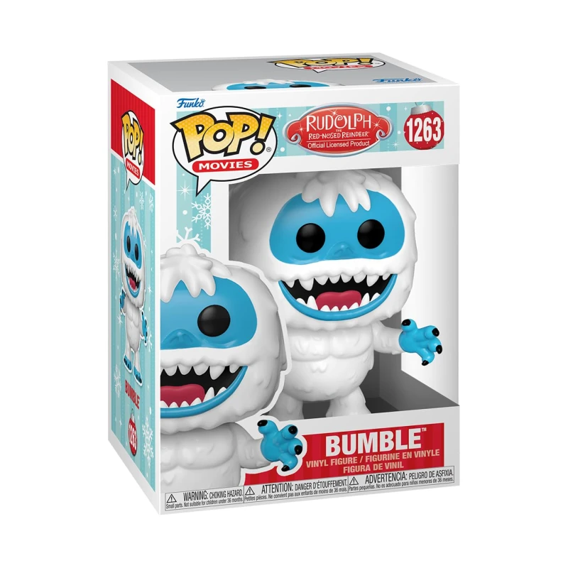 Image of Rudolph the Red-Nosed Reindeer Bumble vinyl figurine no. 1263 Funko Pop! multicolour Onesize Unisex