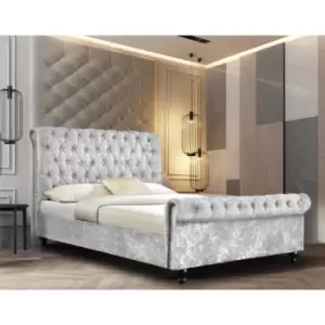 Image of Arisa Bed Single Crush Velvet Silver