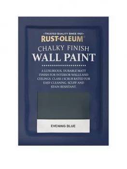 Image of Rust-Oleum Rust-Oleum Chalky Wall Paint 10ml Tester Sachet Evening Blue