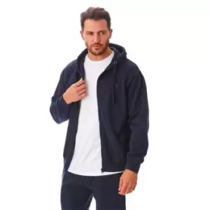 Image of Iron Mountain Zipped Workwear Hoodie Mens - Blue