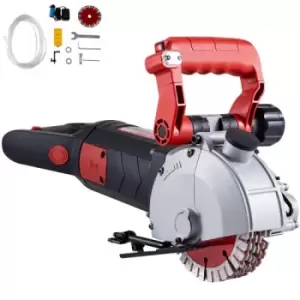 Image of VEVOR Wall Chaser 41mm Cutting Depth Wall Groove Cutting Machine 42mm Cutting Width Wall Slotting Machine 4800W Wall Cutting Machine with 8 Saw Blades