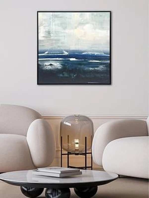 Image of The Art Group Soozy Barker Volcanic Coast Framed Canvas With Handpaint 62X62Cm, Multi DC6400104FR